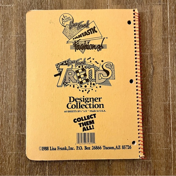 Vintage Lisa Frank Notebook Dancing Shoes Feet 1988 - Picture 2 of 4